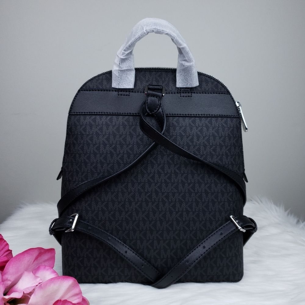 🌺NWT Michael Kors LG Emmy backpack Black bag MK - Picture 5 of 8